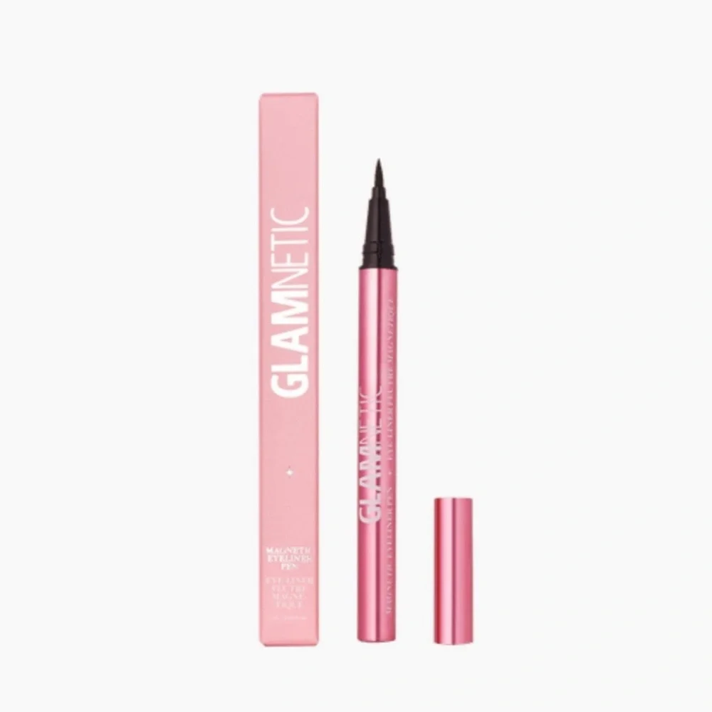 Glamnetic MAGNETIC Liquid Felt Tip Eyeliner Black (Adheres false lashes) NEW